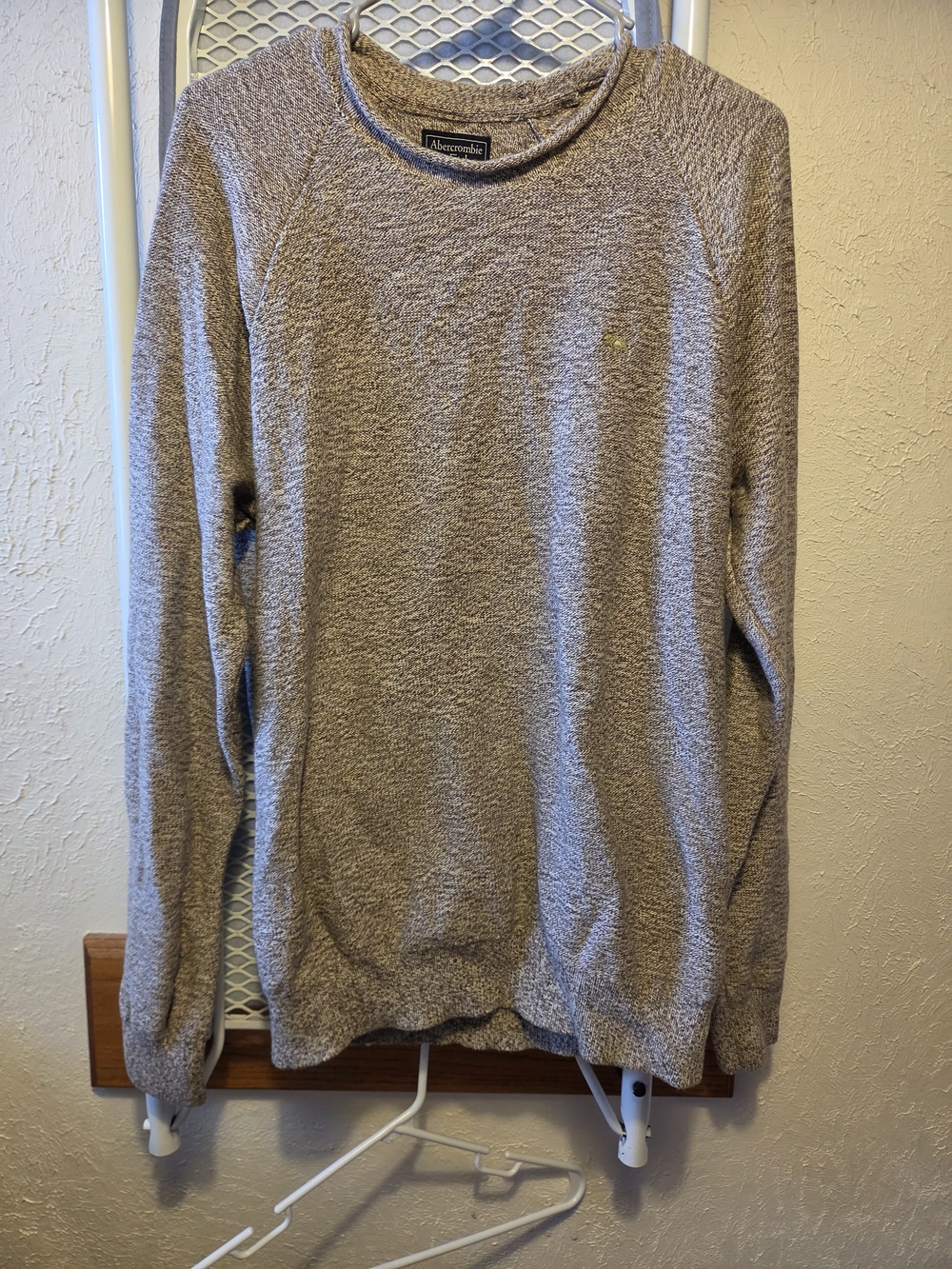 Abercrombie & Fitch Men's Crewneck Sweater in Light Brown